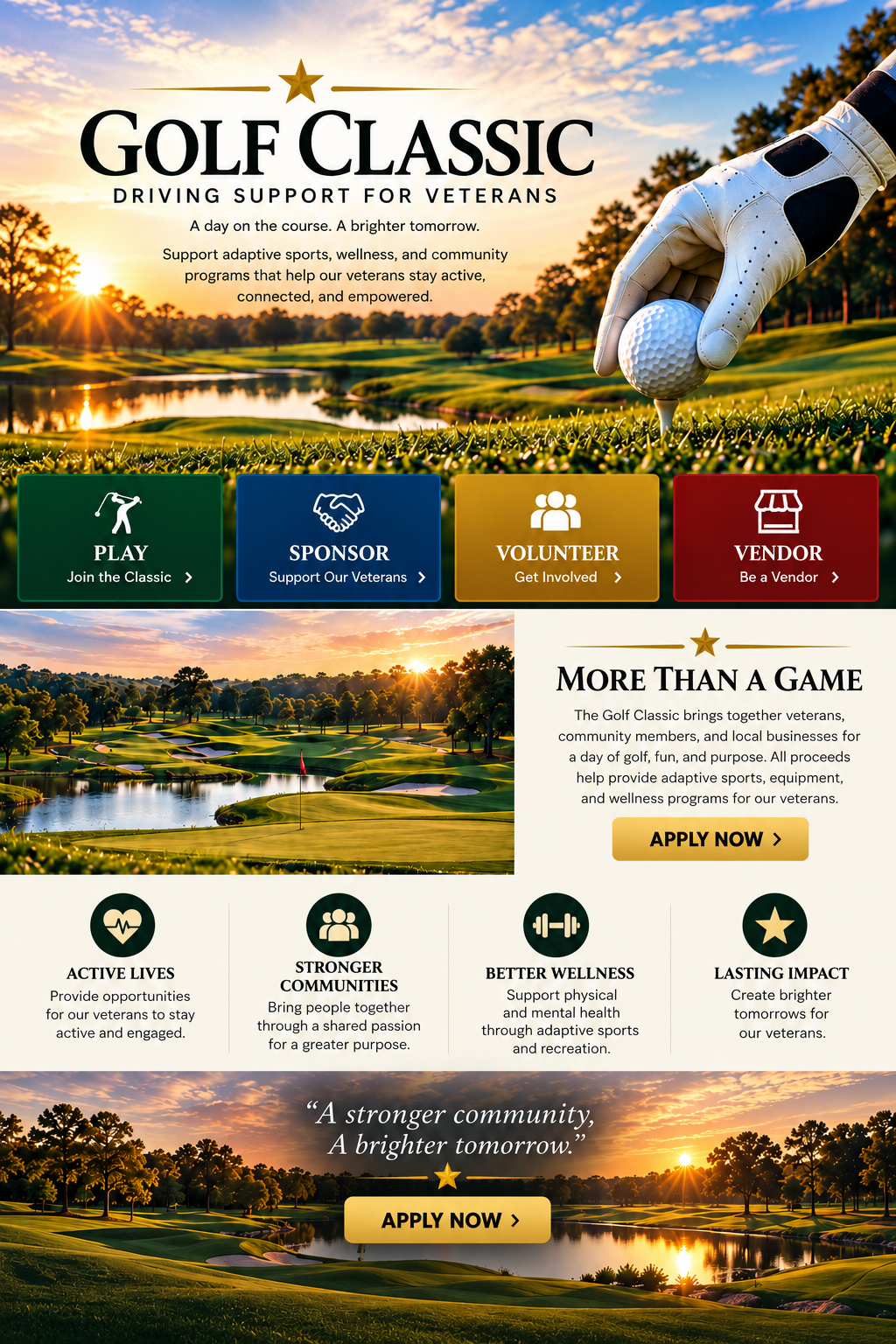 Golf Classic — Driving Support for Veterans